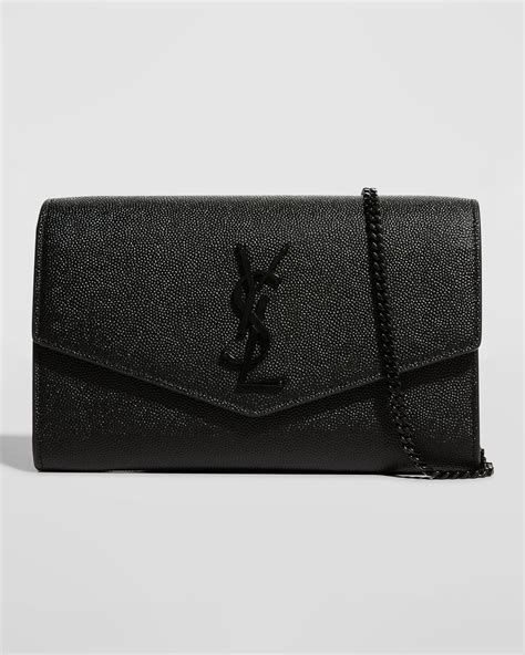 ysl uptown chain wallet outfit|saint laurent monogram chain wallet.